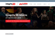Tablet Screenshot of integrity20.org